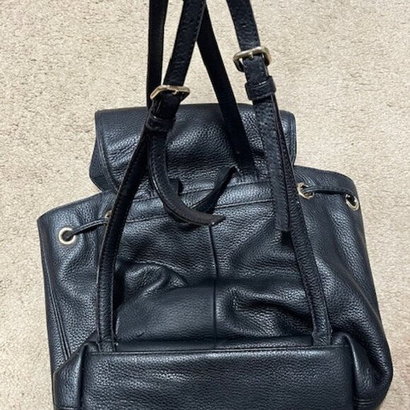 Kate Spade Mulberry Street Small Breezy Black Pebbled Flap Leather Backpack main image 9